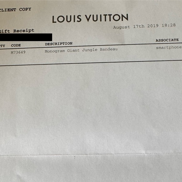 NWT Louis Vuitton Giant Jungle Monogram Bandeau Silk Scarf - Picture 5 of 5